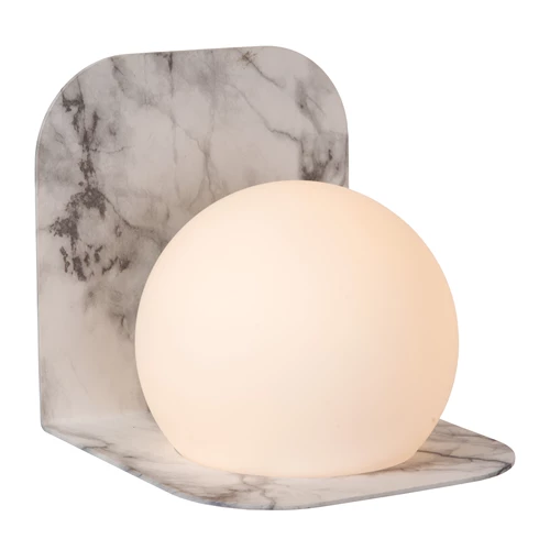Lucide DAVY - Wandlamp Badkamer - 1xG9 - IP44 - Grijs - detail 1